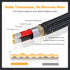 1 2 (2 Pack), 12 Inch, 24K HOSONGIN RCA Y Splitter Cable, Male to Male Audio Cables Gold-Plated, Cotton Braided