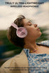 Wireless On Ear Headphones, HiFi Stereo Lightweight Adjustable, 12 Hours Listening Time, Built-in HD Microphone, FM,