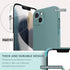 SURPHY Compatible with iPhone 13 Case, Liquid Silicone Phone Case with Screen Protector, Cactus Green 6.1 inch 2021
