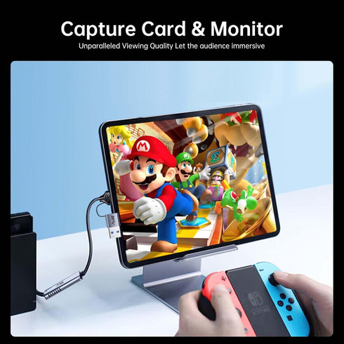biaze 4K 1080P 60FPS PS5, Video Capture Card, HDMI to USB/USB C Capture Card Video Capture Device for Streaming Game