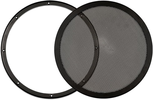 Goldwood Snap On 12" Subwoofer Grille, Steel Mesh Speaker, Black (SGM12)