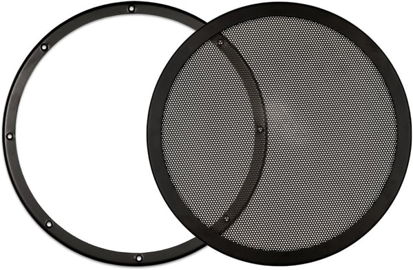 Goldwood Snap On 12" Subwoofer Grille, Steel Mesh Speaker, Black (SGM12)