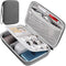 Hard Electronic Organizer Travel Bag, Waterproof Shockproof Case for Power Bank, Adapters, Chargers, Cables, Flash