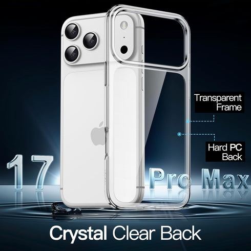 JETech 17 6.9-Inch, Case for iPhone Pro Max Non-Yellowing Shockproof Phone Bumper Cover, Anti-Scratch Clear Back