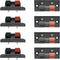 YukiHalu High Current 8A Capacity, 2 Way Stereo Speaker Terminal Connectors, Pack of 8