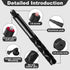 Uelkr 45" Insta360 X4 X5, 1/4" Invisible Selfie Stick for Extension Monopod Pole with Adapter for DJI GoPro, Action