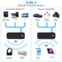 (Newest) Aux Bluetooth 5.0 Adapter for Car, Bluetooth Receiver for Car Home Stereo System and Headphones