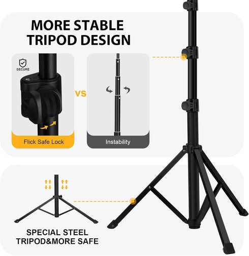 Ring Light with Stand and Phone Holder, 10'' LED Selfie Ring Light with Tripod for Video Recording and Makeup