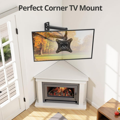 IWORKBOARD 13-32 Inch 100x100mm 33lbs, 360 Full Motion TV Monitor Wall Mount Bracket for Most LED LCD Flat Curved