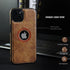 Luxury Leather Business Phone Case for iPhone 13 (2021, 6.1”) - Ultra Slim, Scratch Resistant, Anti-Slip (Brown)