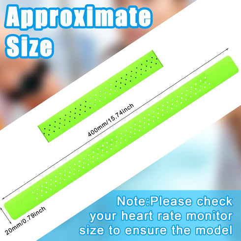 4 Adjustable(0.8 15.8 Inch,Black, Oudain Pcs Heart Rate Monitor Replacement Strap Band, Soft Heart Rate Monitor Armband