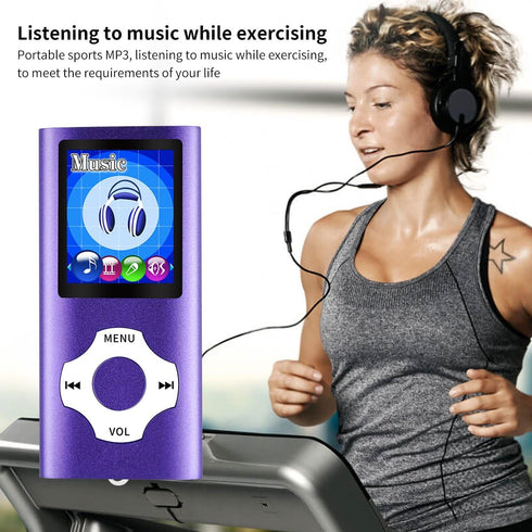WOWSYS Digital Compact MP3 / MP4 Player - Portable with Photo Viewer, E-Book Reader, FM Radio