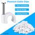 Cable Wire Clips for Cable Management - RG6 RG59 CAT5 CAT6 Electrical Wire Tie Holder (Pack of 400)