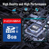 INDMEM SD Card 8GB 2 Pack UHS-I U1 Class 10 8G SDHC Flash Memory Card Compatible with Digital Camera, Computer, Trail Cameras
