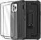 Defense iPhone 12 Case with Two Screen Protectors, 3 Layer Rugged Heavy Duty for iPhone 12/Pro