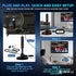 BAOZMINAN 4K 1080p,Easy Installation,16.5ft Cable,2 TV Antenna Smart TV Indoor,Long Range Reception for Local Channels