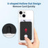 Senose Phone Card Holder - Silicone Anti Slip Out Wallet Stick On for iPhone 13/12 Pro Max (3 Pack, Black)