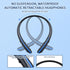 ZIQOPGD 2026 Headset IPX5 22H Neckband Retractable Bluetooth Headphones Upgrade - Wireless with Mic, Sweatproof