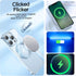 MGQILING iPhone 13 Pro Max Magnetic Glitter Case, Luxury Plating Bling Clear Phone Case with Camera Protector