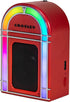 Crosley CR3046A-RE Retro Mini Jukebox Bluetooth Speaker - Portable with LED Lights, Red