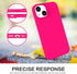 BENTOBEN Soft Silicone Gel Case for iPhone 14, Shockproof Protective Phone Cover, Hot Pink