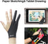 HUION Artist Drawing Glove for Drawing Tablet - Two Finger Art Glove for Right and Left Hand