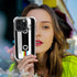 Retro Cassette Tape Phone Case for 15 Pro Max 6.7in, Slim Drop Protection Cover with Stand - Color Cassette Tape