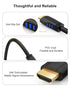 4K 270 4K@60HZ 6ft CableCreation HDMI Cable Right Angle Degree Upward - Supports Ultra HD for Gaming, Streaming