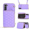 Furiet Samsung Galaxy S21 FE 5G Wallet Case, Detachable Crossbody Strap Zipper Purse with Multi Card Slot, PU Leather