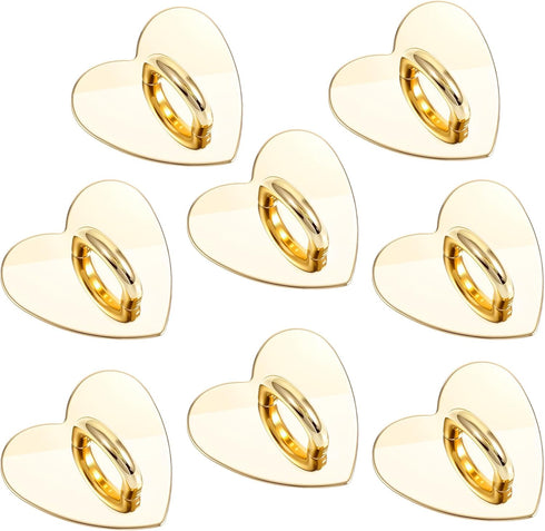 Vin Beauty 8 Pcs Cell Phone Finger Ring, Metal Phone Charm Rings Cute Cell