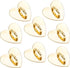 Vin Beauty 8 Pcs Cell Phone Finger Ring, Metal Phone Charm Rings Cute Cell