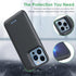 Feob Battery Case for iPhone 13/13 Pro - 7500mAh Portable Charger Case for Extended Battery Life, Black
