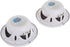 LANZAR Marine Speakers - 5.25 Inch 2 Way Water Resistant Audio System, 400 Watt Power, 1 Pair - AQ5CXW (White)