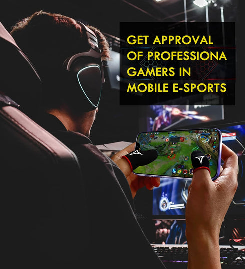 6 Pack Nuozme 0.15mm Mobile Phone Gaming Finger Sleeves, Finger Sleeves Compatible with All Touchscreen Devices