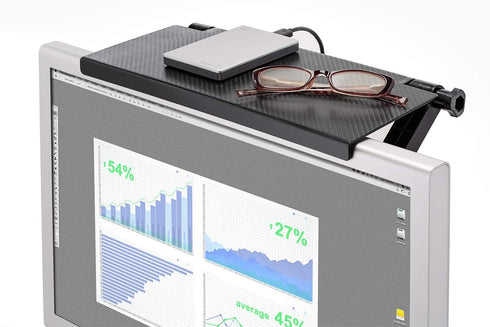 Mountable Monitor/TV/Screen Top Shelf, TV Tray Organizer