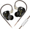 KZ DQS Wired Earbuds with Mic, Dynamic Driver in Ear Monitor Headphone, Semi-Open HiFi Bass Earphone 2pin 3.5mm Gaming