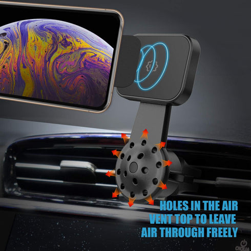 WixGear Magnetic Mount for Car, Universal Air Vent Phone Holder with Fast Swift-Snap Technology
