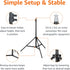 Amazon Basics 2.8-6.7 Portable Aluminum Photography Light Stand Tripod with Case, feet, Black