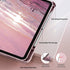 kenke 11/10th 11/10.9 inch 2025 A16/2022, for iPad Gen Case with Pencil Holder Soft TPU Back Shell Hybrid Slim Trifold