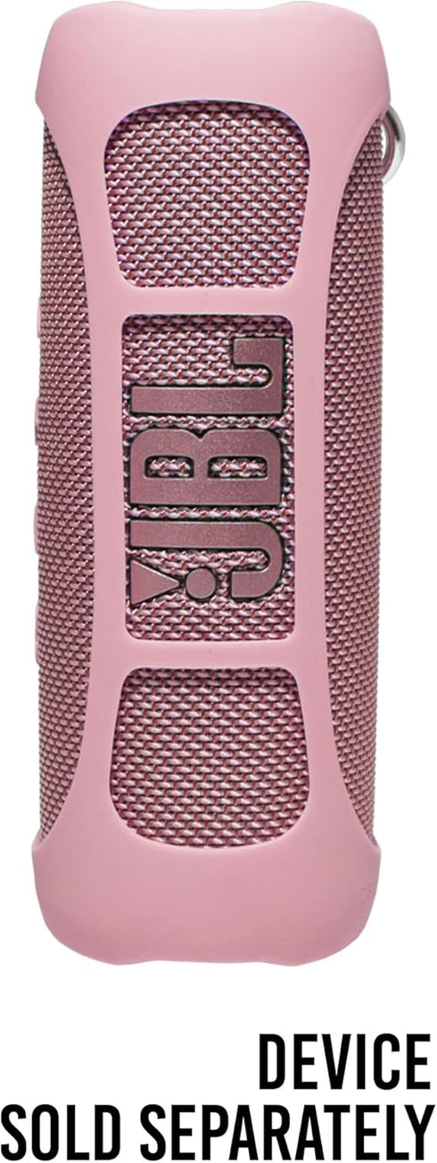 Silicone Cover Skin for JBL Flip 6 Portable Bluetooth Speaker by Alltravel, Portable full protection solution, Customized skin with color and shape matching (Pink)