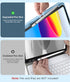 Hamile for iPad 10th Generation Case with Keyboard, 10.9 Inch, 7 Colors Backlit Wireless Detachable Folio Cover, Sky