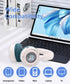 Wireless On-Ear Headphones Bluetooth with Microphone, Lightweight Foldable Wireless Headphones, Built-in LED Lights, FM