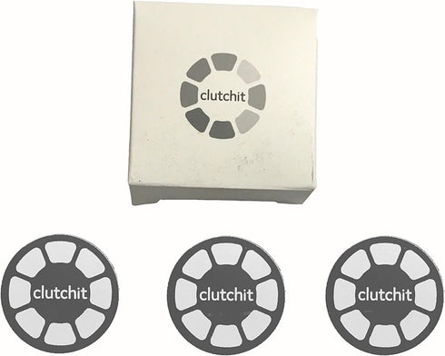 Thin Magnetic Metal Replacement Plate 3-Pack with 3M Adhesive for Device (Matte Black)