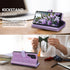 Varikke Wallet Case for Galaxy S22 Ultra - Detachable Card Holder with Glitter Leather Strap, Magnetic Flip Cover.
