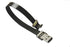 Slim Flat USB C 90 Degree Angled FPV Cable, USB Type-C to Standard USB A for Sync and Charging, Black (20CM)
