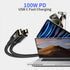 Yiicumhh 2-Pack 2FT (0.6m) 4/3, 3.2 2 20Gbps 100w 4K@120Hz USB C Cables Short Compatible with Thunderbolt USB Gen High