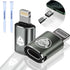 USB C to Lightning Adapter 20W PD Fast Charging Data Transfer, 2 Pack USB C Female to Lightning Male Adapter