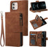 RANYOK Wallet Case for iPhone 11 (6.1 inch) - Premium PU Leather Zipper Flip Folio Wallet with RFID Blocking