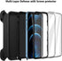 Defense iPhone 12 Case with Two Screen Protectors, 3 Layer Rugged Heavy Duty for iPhone 12/Pro