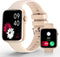 Smart Watch for Women, 1.85" Smartwatch with Call Function, Fitness Activity Tracker, Heart Rate Monitor, Pink